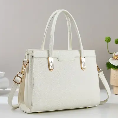 Retro Large-Capacity Women's Handbag, Single-Shoulder Commuter Bag - 9