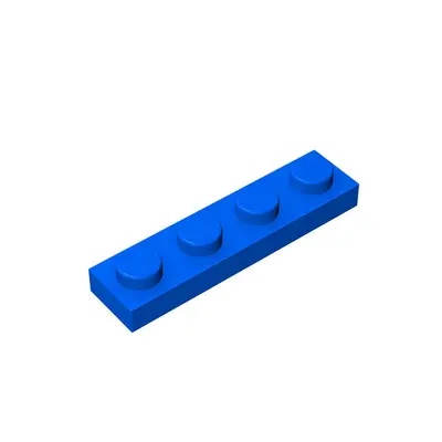 1x4 Plate Building Blocks, Compatible with LEGO 3710, 50g or 1kg - 5