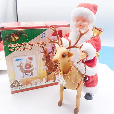 Elektrikli Tırmanan Noel Baba Oyuncak, Boncuklu - 13