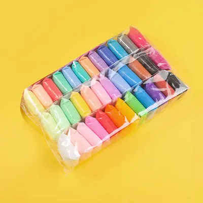 Süper hafif kil seti, 24 renk, çocuklar için DIY - 9
