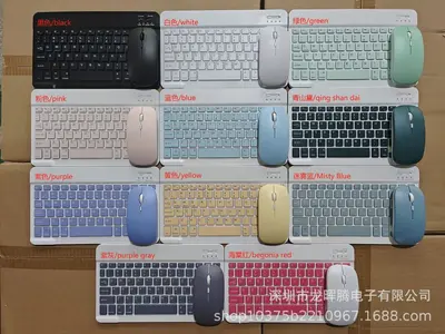 iPad, Huawei telefonları, tabletler, dizüstü bilgisayarlar için uygun Bluetooth klavye, ultra ince kablosuz sihirli klavye, sessiz, küçük dil özelleştirme. - 9