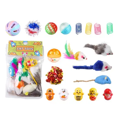 Interactive Cat Toy Set with Scratch Ball and Mouse - 6