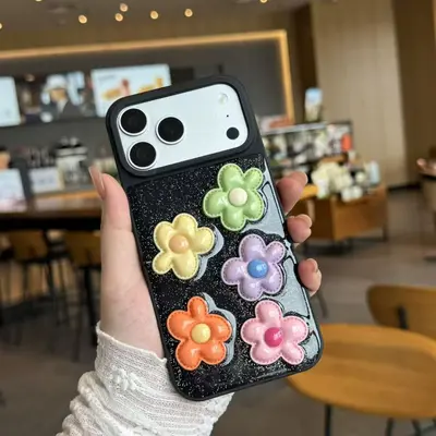 适用于苹果17promax手机壳iphone16pro糖果色花朵15/14新款保护套 - 8