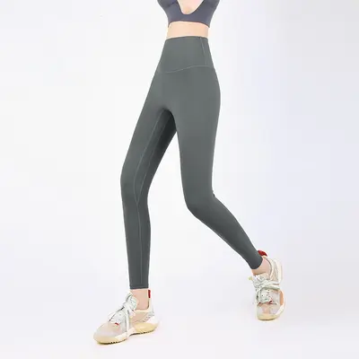 Women's yoga leggings summer peach-lift fitted fitness pants - 9
