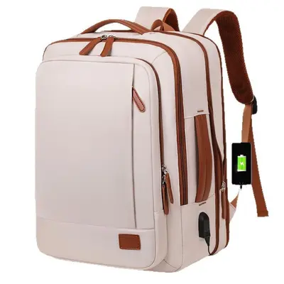 Expandable Business Laptop Backpack, Large Capacity, Multi-Compartment