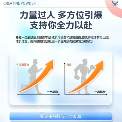 康比特纯一水肌酸耐力爆发增肌运动健身补剂锌镁肌酸粉正品保障