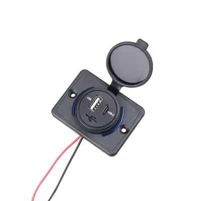 Sınır ötesi çok satan otobüs ve karavan hızlı şarj modifiye USB şarj cihazı 48 watt PD bağlantı noktası hızlı şarj araç şarj cihazı - 7
