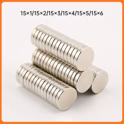 Neodymium Iron Boron Strong Round Magnets, 2-50mm Diameter
