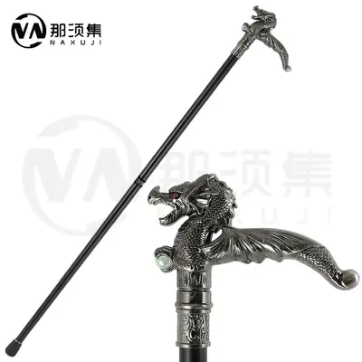 Luxury Metal Gentleman Cane with Non-Slip Tip