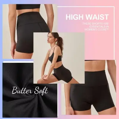 Women's High-Waisted Three-Quarter Yoga Fitness Pants with Sculpting Peach Butt Fit