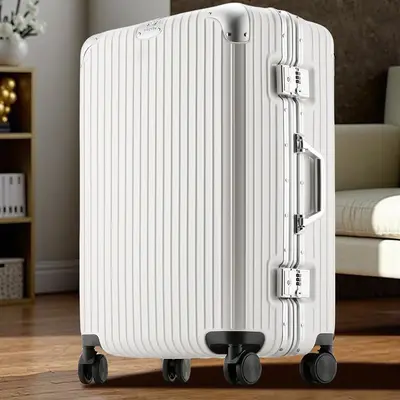 Aluminum Frame Trolley Suitcase with Combination Lock, Silent Wheels - 12