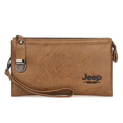 2024 Men's Wallet and Clutch Bag with Multiple Card Slots, Zipper and Snap Closure - 8