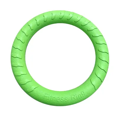 厂家现货EVA宠物用品狗狗玩具批发大狗拔河圈圈互动拉环带绳球 - 9