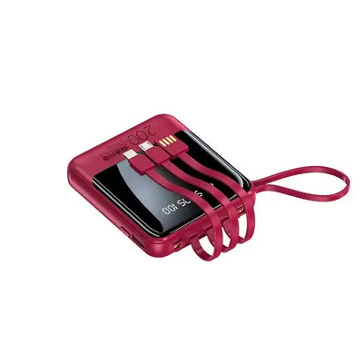 Cross-Border Mini Power Bank 20000mAh with Built-in Cable, Portable Mobile Charger, Corporate Gift with Custom Logo - 8