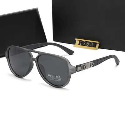 Polarisierte eckige Herren-Sonnenbrille mit UV400-Schutz - 11