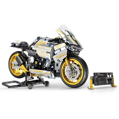 Baoma Motorcycle Building Block Mechanical Model Set, Kids Motorcycle Toy