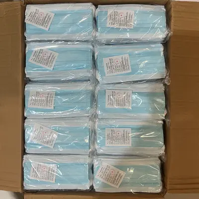 Einweg-Gesichtsmasken, einzeln verpackt im Karton - 9