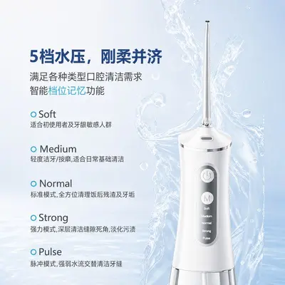 跨境家用电动冲牙器水牙线正畸洁牙USB充电便携式洗牙器现货批发
