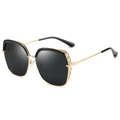 Large Frame Polarized Sunglasses for Women, UV400 Protection, Round Face Style - 6