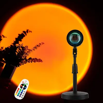 Grenzüberschreitendes RGB Mini-Sonnenuntergangs-Foto-Ambientelicht LED-Stimmungslicht Live-Streaming Hintergrundwand Fotografie Ins-kreative Tischleuchte Sonnenuntergangslampe - 8