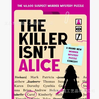 The Killer Isn't Alice Mystery Puzzle Notebook