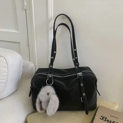 Retro Minimalist Large Capacity Women's Tote Bag - 7