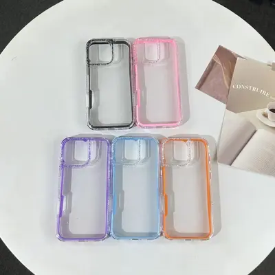 Phone case for OPPO A6Pro, 3-in-1, mirror frame, glitter epoxy