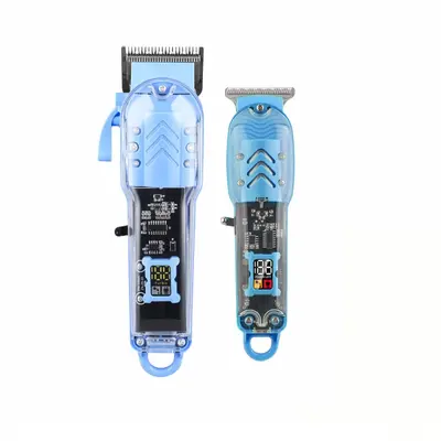 Haarschneider mit transparentem LCD-Display, Friseur-Trimmer - 9
