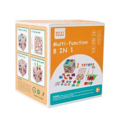 Wholesale Multi-Function Wooden Montessori 8-in-1 Combination Pounding Ball Animal Matching Fishing Game Early Educational Toys for Toddlers - 7