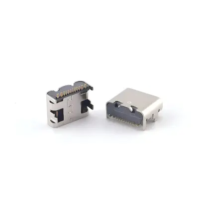 USB Type-C Dişi 16-Pin Yatay Konnektör Hızlı Şarj - 8