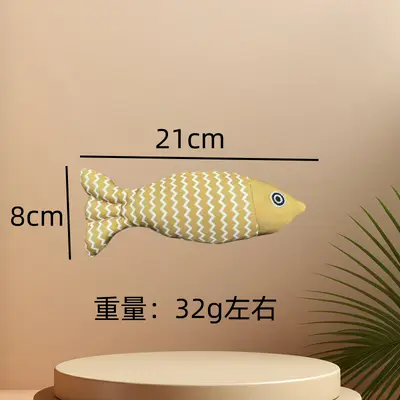 Realistic Fish Cat Toy with Catnip, Chew-Resistant - 7