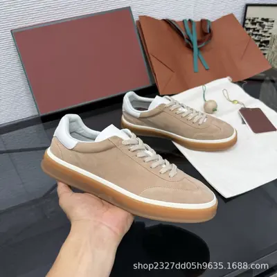 2026LP1:1 Herren-Schnürschuhe aus echtem Leder, Freizeitschuh - 12