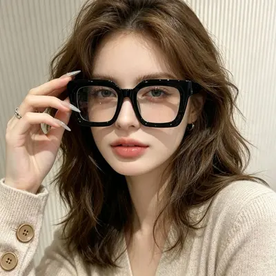 Oversized Leopard Print Women's Sunglasses with UV Protection - 4