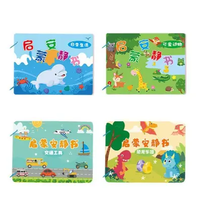 Quiet Book for Ages 2-3 with Velcro Cognitive Activities - 6