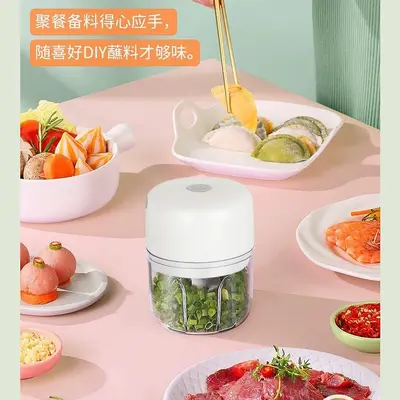 Multifunctional Electric Garlic Chopper Garlic Mincer Garlic Crusher Small Household Garlic Paste Machine Food Mill Meat Grinder - 4