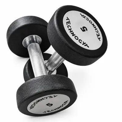 Fabrika Doğrudan Satış Kauçuk Kaplamalı Yuvarlak Başlı Dumbbell Erkek Ev Gym Dumbbell Seti Fitness Özel Katı Dökme Demir - 7