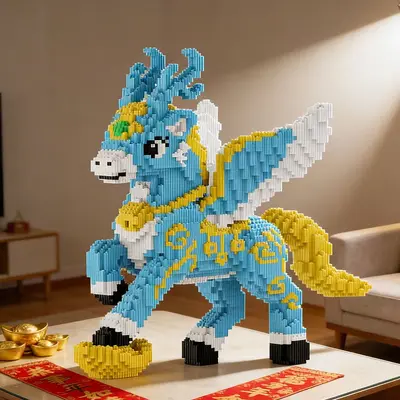 Snap-Together Connecting Building Blocks, Children's Educational Toy - 9