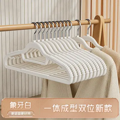 衣架家用挂衣晾晒衣挂衣服挂架加大衣撑子加粗加厚无痕防肩角滑 - 13