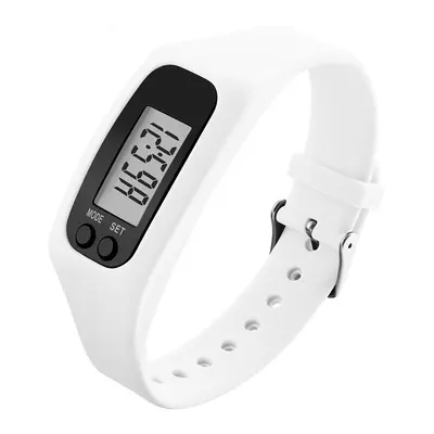 Silicone Digital Pedometer Bracelet Watch with Multifunction LED Display - 7