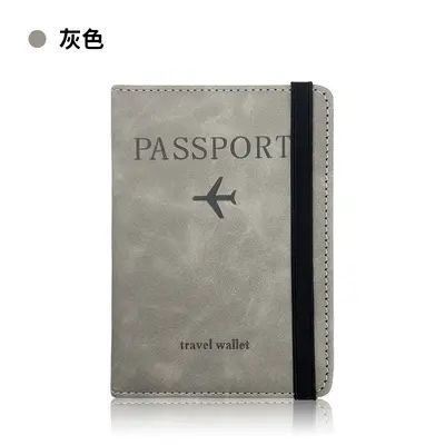 Sınır ötesi popüler deri kılıf pasaport tutucu hazır PU deri RFID pasaport çantası çok fonksiyonlu SIM kart belge çantası - 9