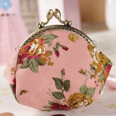 Handmade Canvas Coin Purse, Small Key and Card Wallet - 11