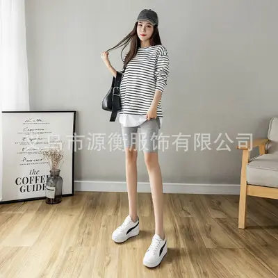 Damen Modal-Sommerleggings, High Waist, Große Größen - 9