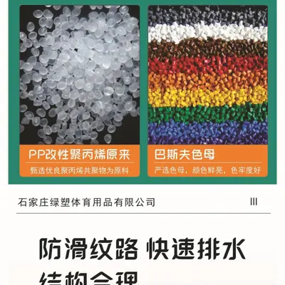 Anti-Slip Wear-Resistant Interlocking Plastic Sports Floor Tiles for Outdoor Courts