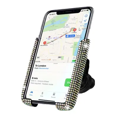 Neuer diamantbeschichteter Auto-Lüftungsschlitz Smartphone-Halter Großhandel Auto-Navigationshalter für Frauen Gravitationssmartphone-Halter - 6