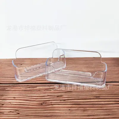 Transparenter Acryl-Visitenkartenhalter mit Aufbewahrungsbox - 4