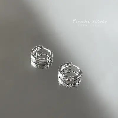 S925 Sterlingsilber Damen-Ohrringe minimalistische Ohrringe