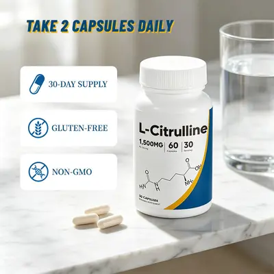 L-Citrulline kapsülleri, spor takviyesi - 5