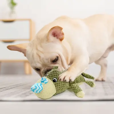 Plush Squeaky Dog and Cat Toy with Corn Fleece - 6