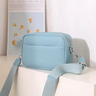 Solid Color PU Small Square Women's Crossbody Bag, Everyday Shoulder Style - 10