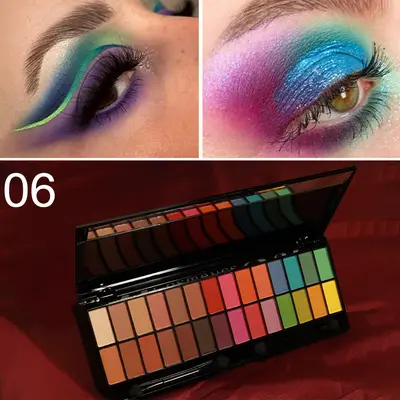 cmaadu 28-Farben Matt- und Schimmer-Lidschattenpalette - 10